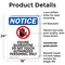 Signmission Equine Quarantine, 18 in W x Rectangle, Plastic OS-2PACK-NS-P-1824-V-15639 - alternate 4
